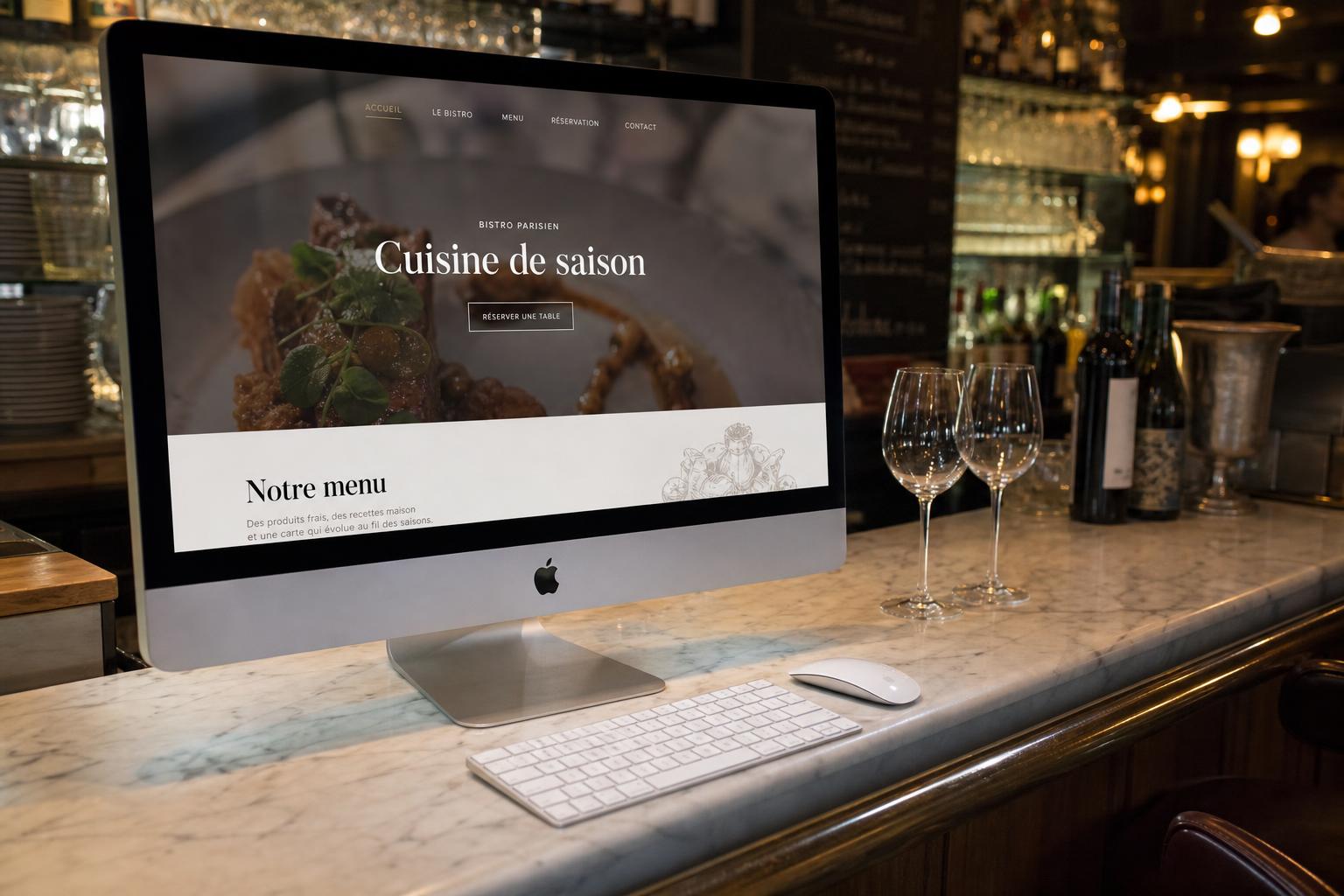 Site internet d'un bistrot parisien